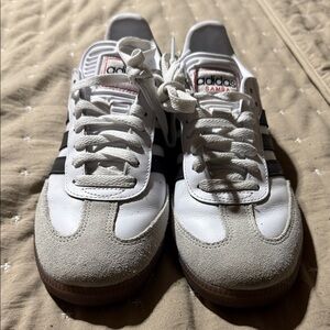 adidas Samba White and Black Women's Shoes
